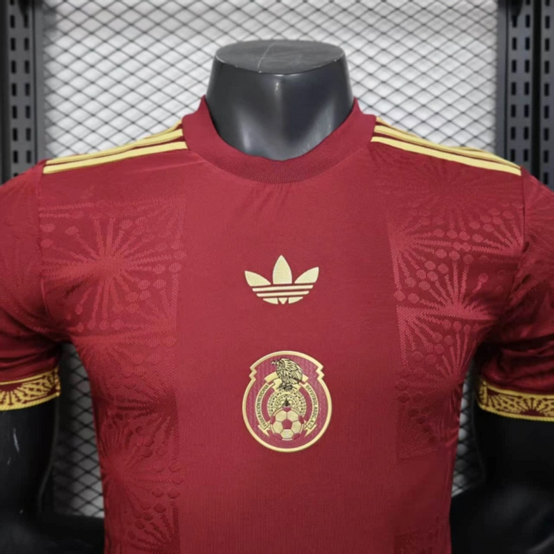 2025/26 Mexico Gold Cup Champion Edition Red jersey Player Version