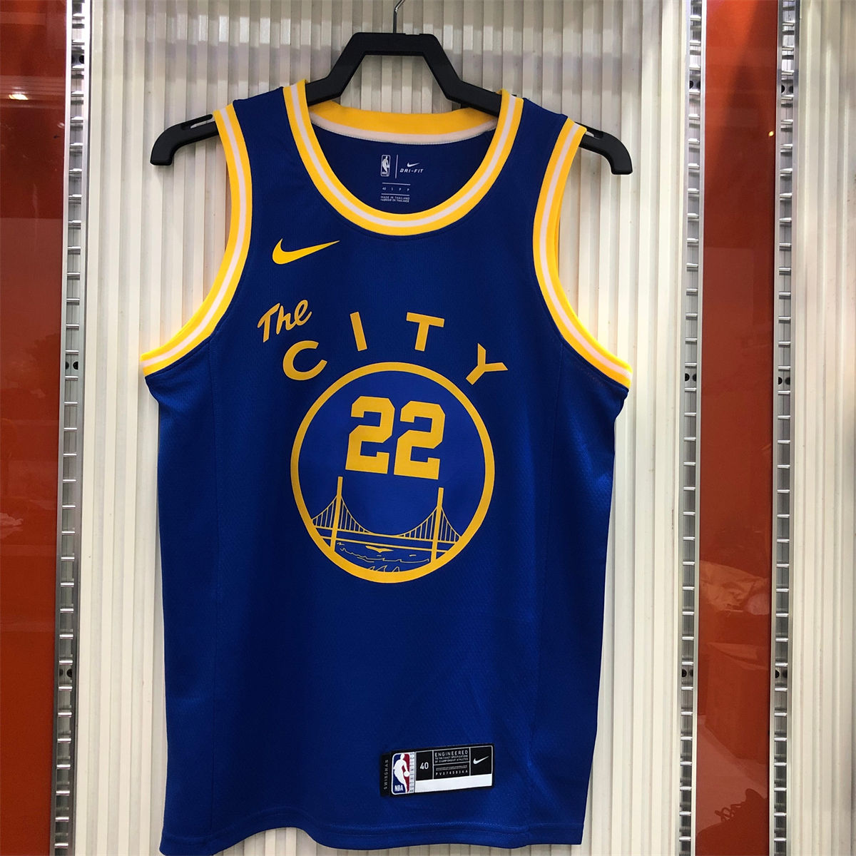 NBA Golden State Warriors Round neck Blue Jersey WIGGINS#22 S-XXL