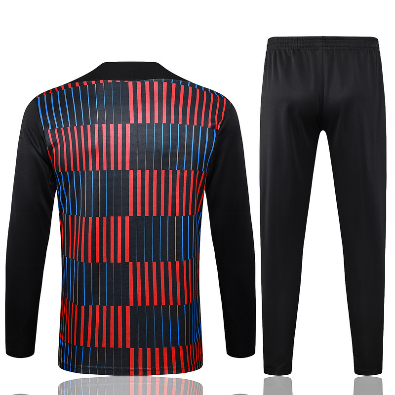24/25 Barcelona Black Long-sleeved half-pull training kit Football team kit