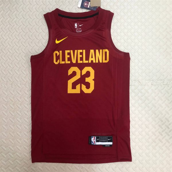 NBA Cleverland Cavaliers Round Neck Red jersey JAMES#23 S-XXL