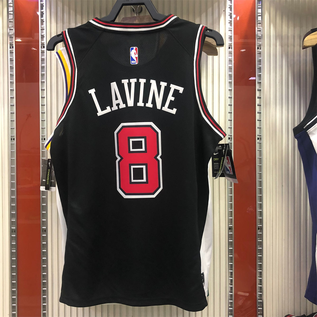 NBA Chicago Bulls Round neck Black Jersey LAVINE#8 S-XXL