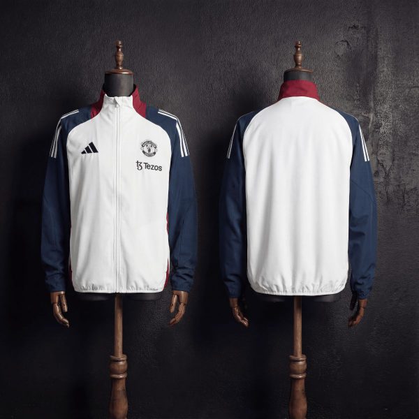 2026 Manchester United White Windbreaker Sport Unifom