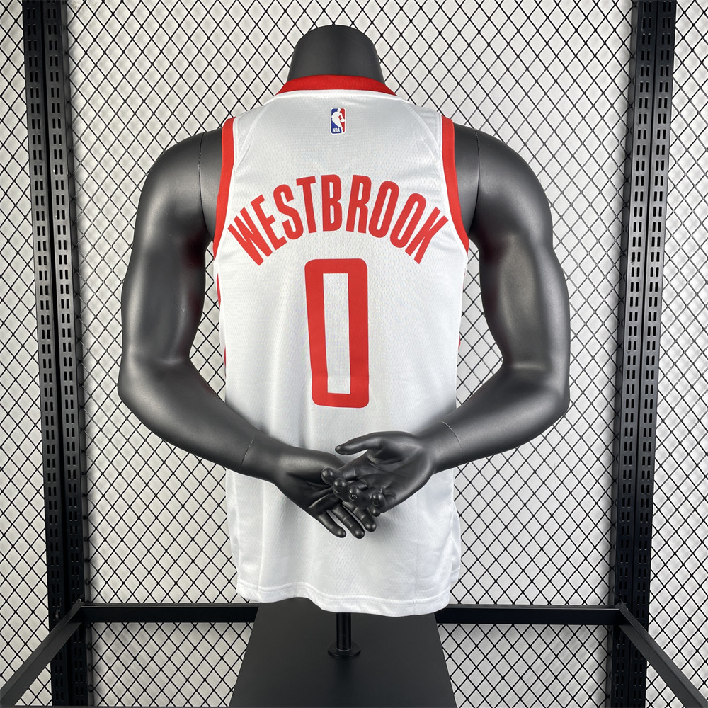 NBA Houston Rockets WESTBROOK#0 2018/19 White Association Edition Swingman Jersey S-XXL
