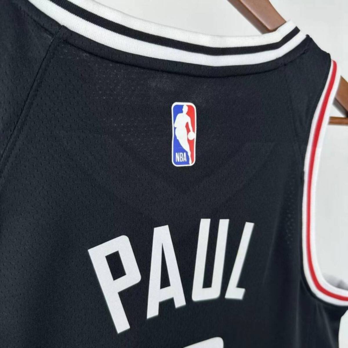 NBA Los Angeles Clippers V-Neck Black Jersey PAULl#3 S-XXL