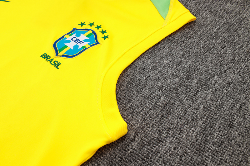 24/25 Brazil Yellow Training Set Shirt and Shorts
