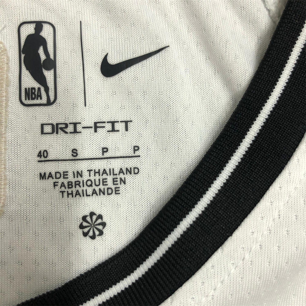 NBA Brooklyn Nets V-Neck White 75th anniversary Jersey DURANT#7 S-XXL