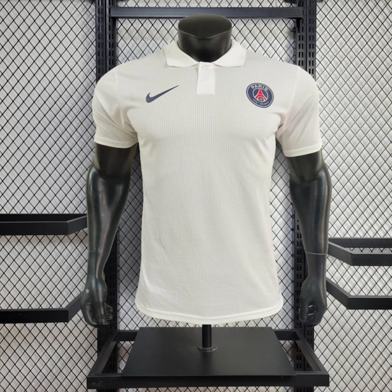 25/26 PSG POLO Special Edition Beige jersey Player Version