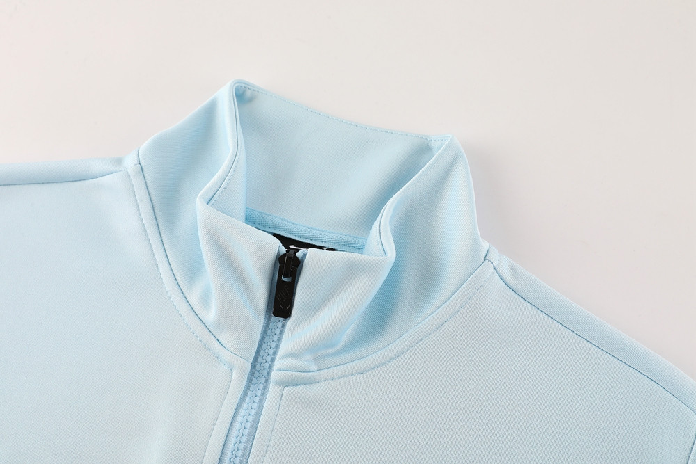 2024 Nike Light Blue Jacket Training Suit Set Football Team Shirt Sports Fashion