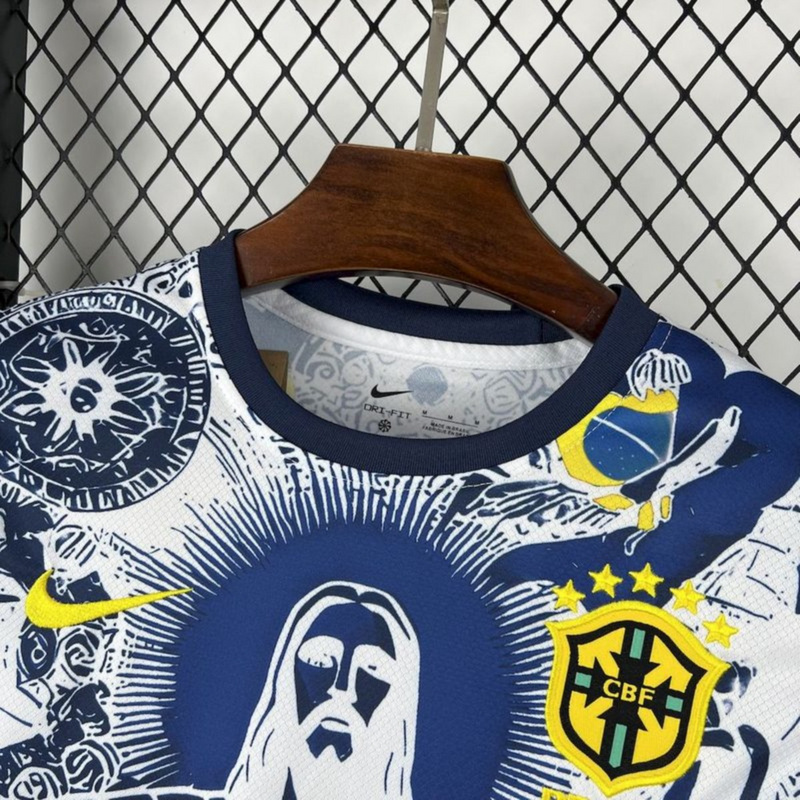 2025/26 Brazil Special Edition Blue and white  jersey Fan Version