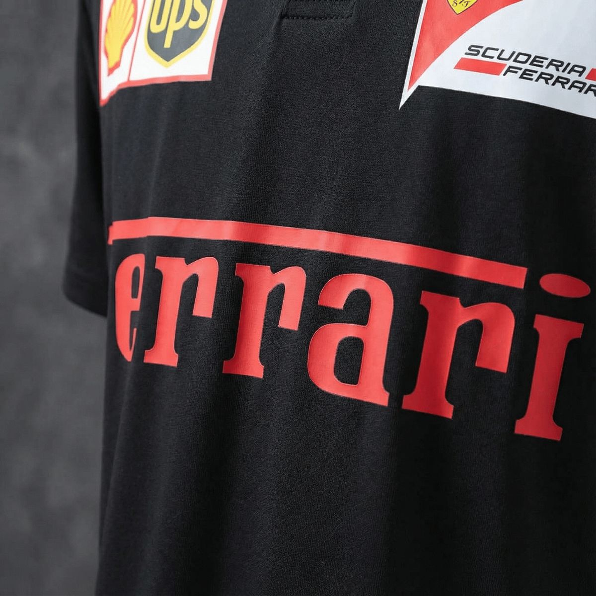F1 Racing Scuderia Ferrari 2025 Black POLO
