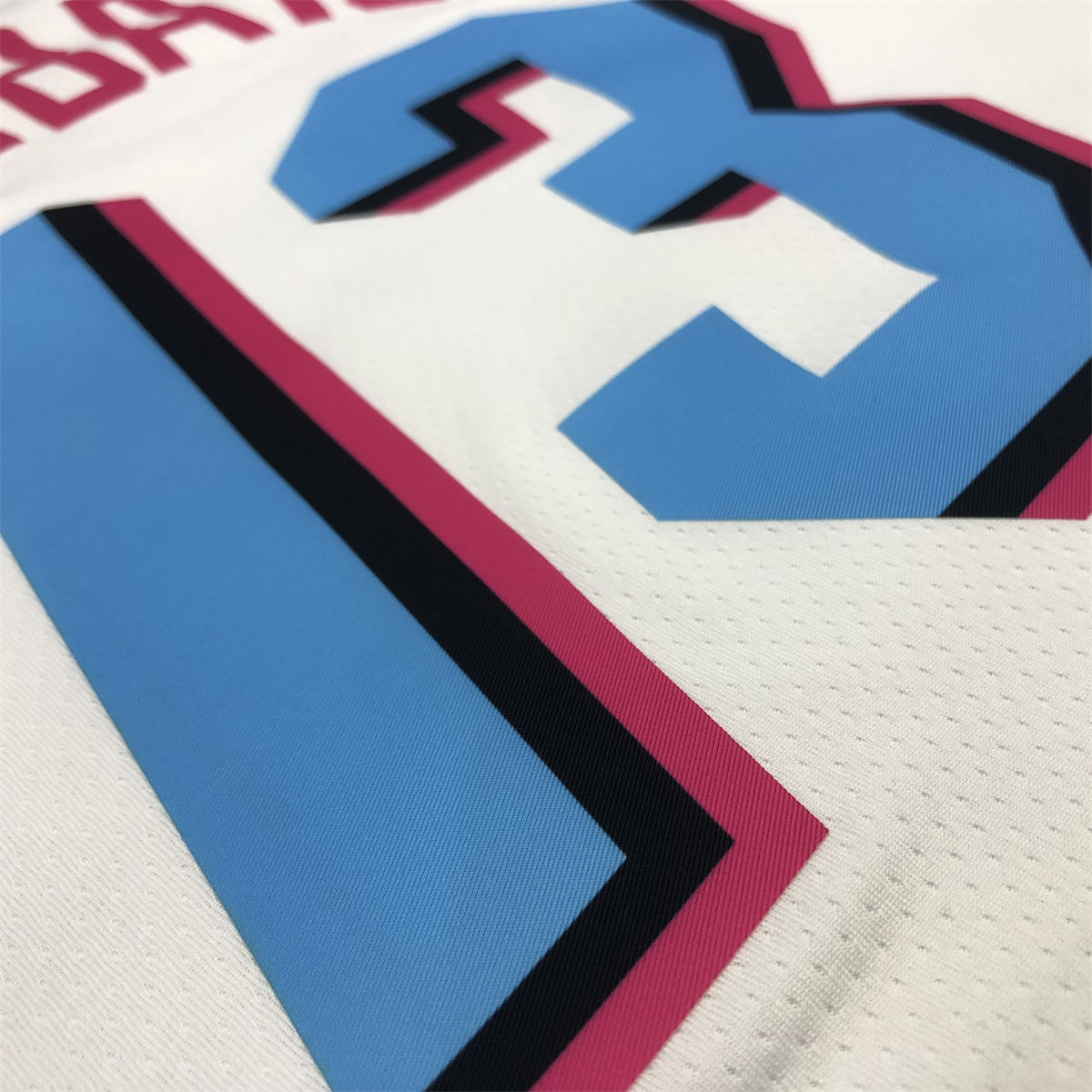 NBA Miami Hearts round neck White Jersey ADEBAYO#13 S-XXL