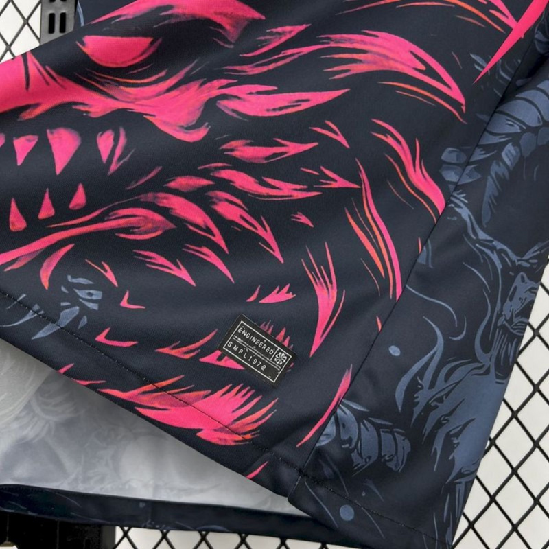 2025/26 Barcelona Special Edition Black and Pink Jersey Fan Version