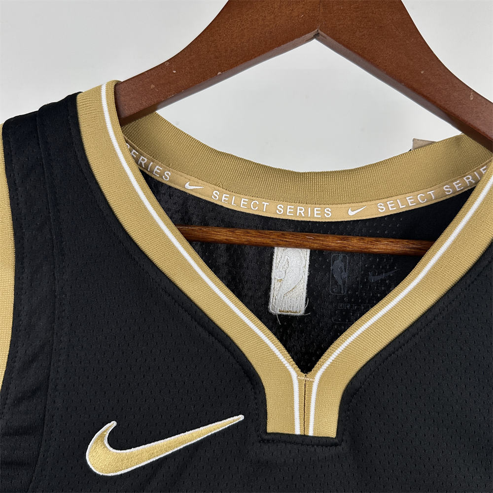 NBA Dallas Mavericks V-Neck Honor Edition Black Jersey DONCIC#77 S-XXL