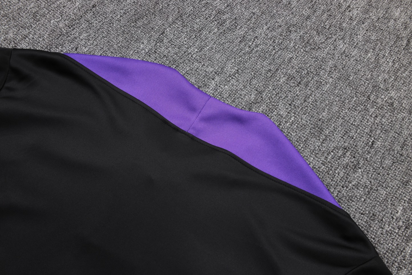 202526 Barcelona blackish purple Long-sleeved half-pull training kit Football team kit