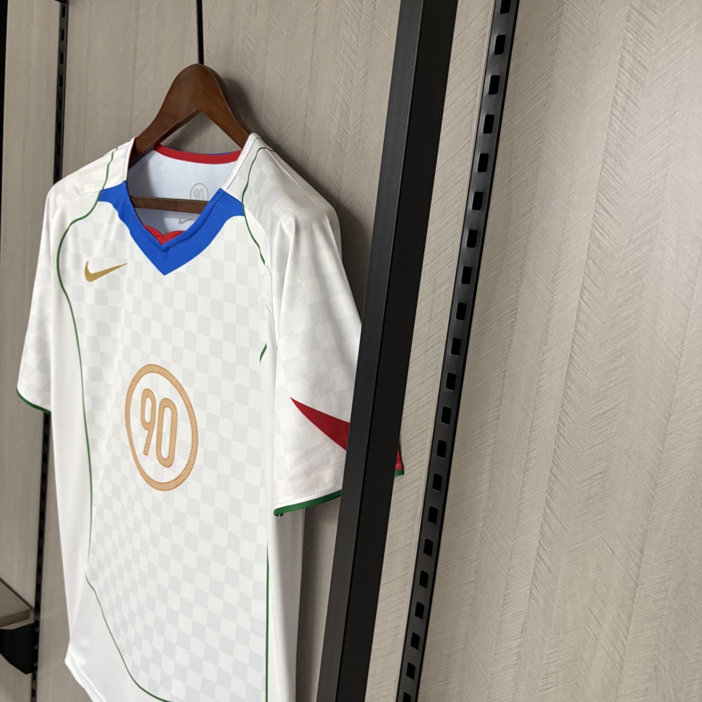 2025 Nike T90 jersey White and Blue Fan version