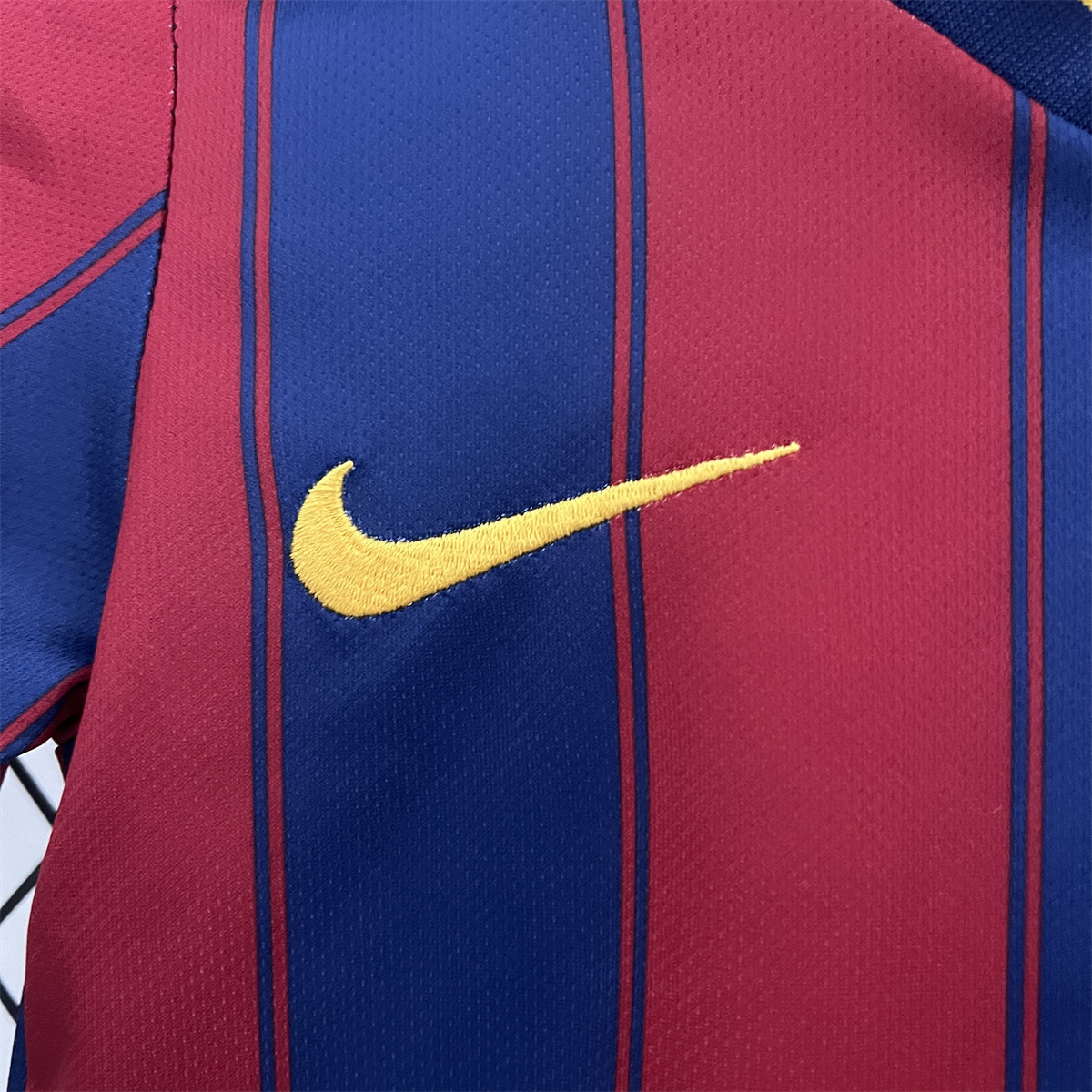 Retro Barcelona 09/10 kids home jersey Kid Kits Size 16-28