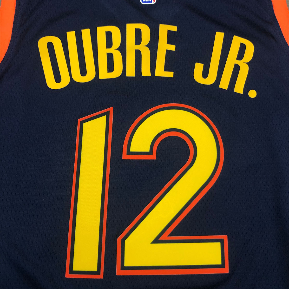 NBA Golden State Warriors V neck Black Jersey OUBRE JR.#12 S-XXL