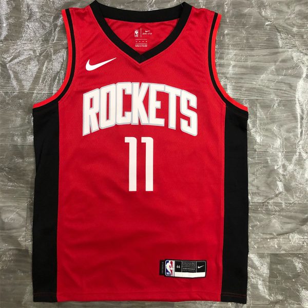 NBA Houston Rockets V-Neck Red Jersey YAO#11 S-XXL