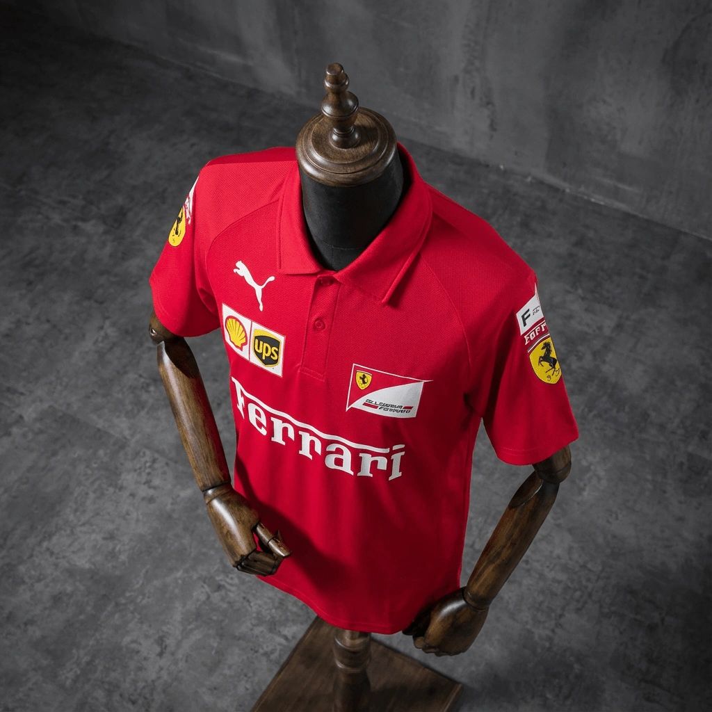 F1 Racing Scuderia Ferrari 2025 Red POLO