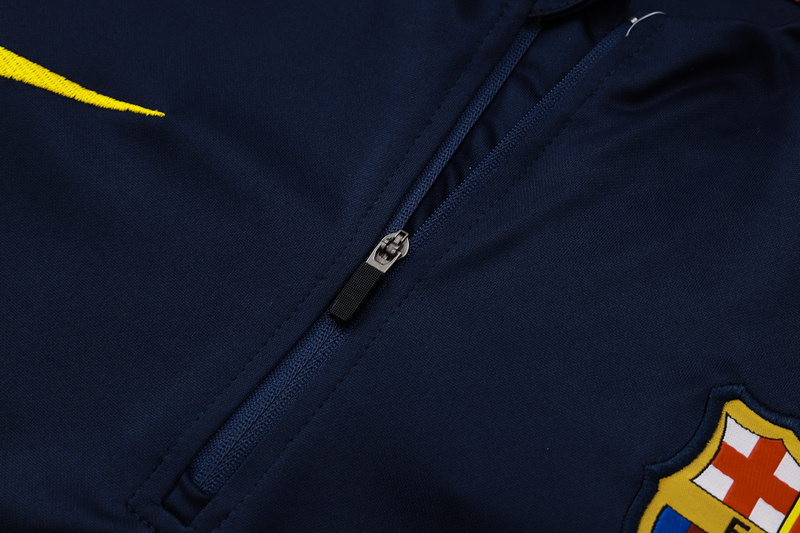 24/25 Barcelona Blue Long-sleeved half-pull training kit Football team kit