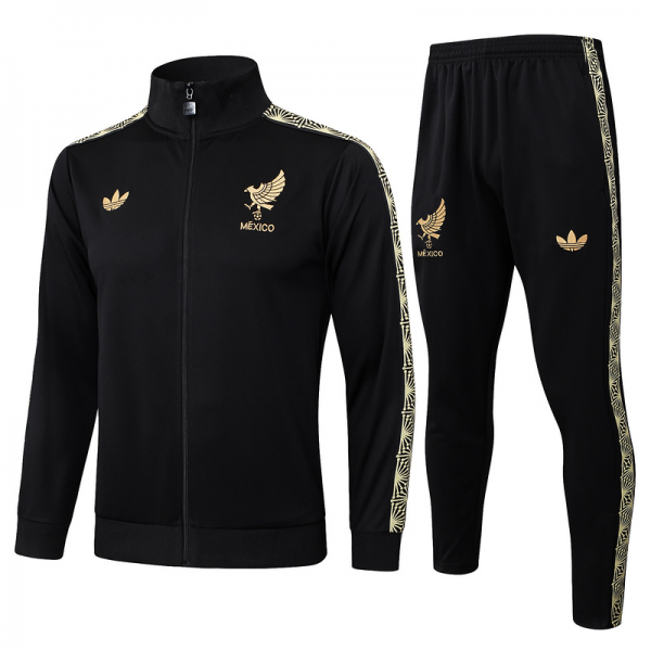 2025/26 Mexico Black Jacket Training Suit Set Football Team Shirt Sports Fashion