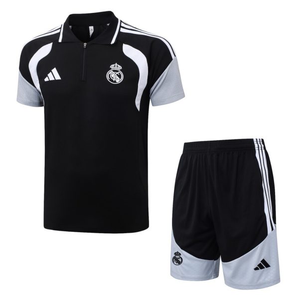 2026 Real Madrid Black Training Set Shirt and Shorts