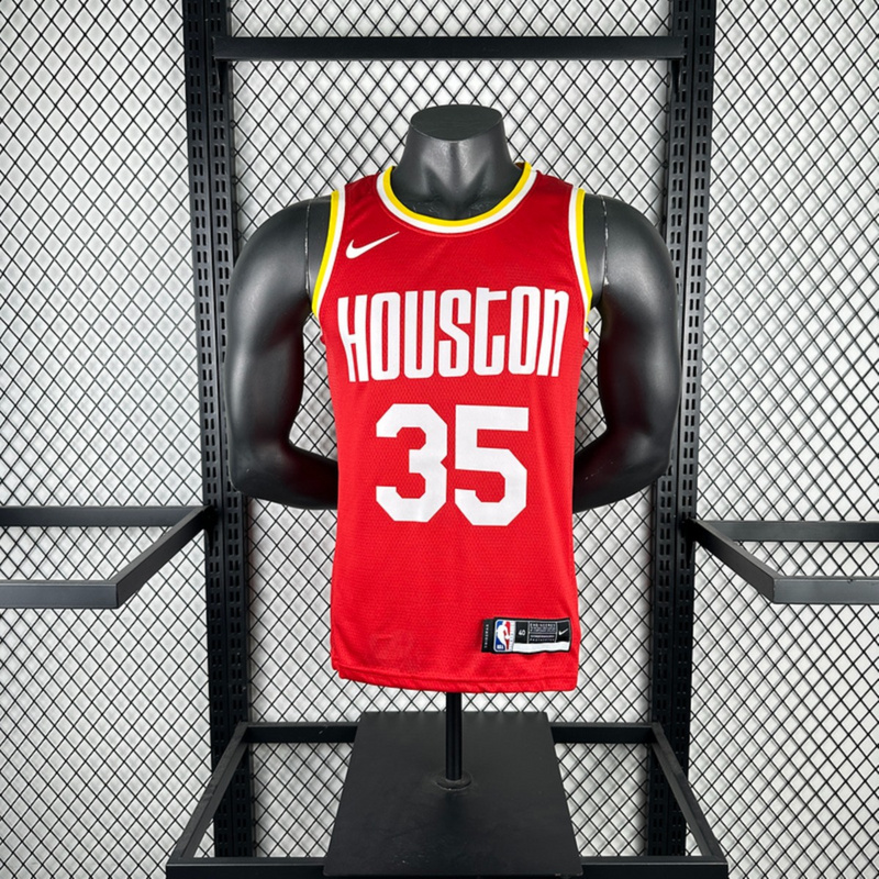 NBA Houston Rockets V-Neck Red Jersey DURANT#35 S-XXL