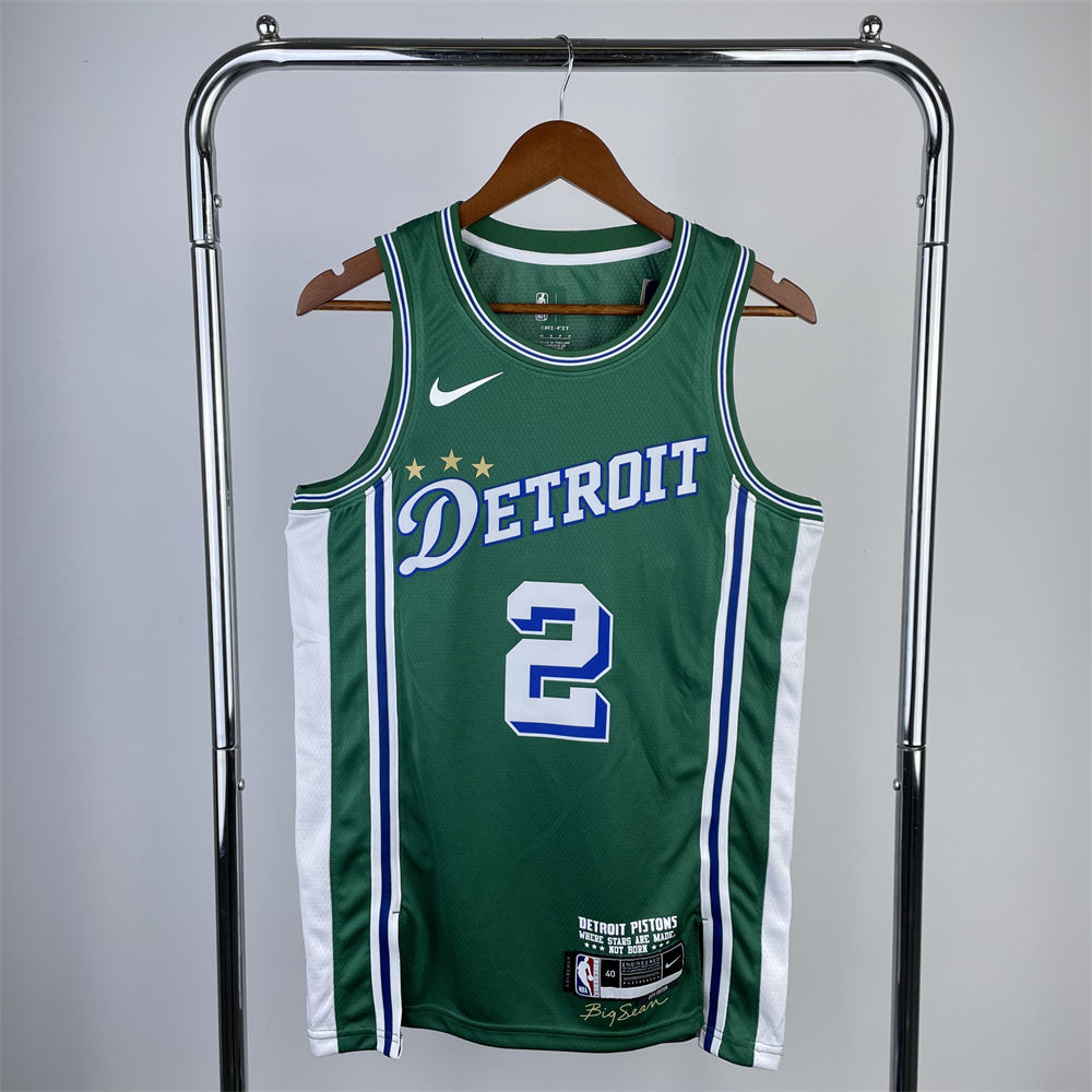 NBA Detroit Pistons Cade Cunningham#2 2022/23 City Edition Swingman Jersey S-XXL