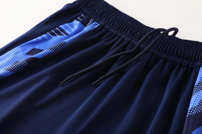 2024 Adidas Royal Blue Long-sleeved half-pull training kit Football team kit