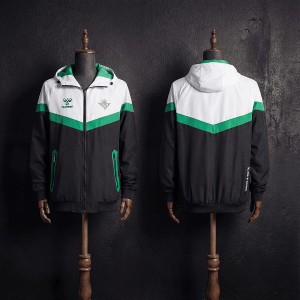 2026 Real Betis Black and White Windbreaker Sport Unifom