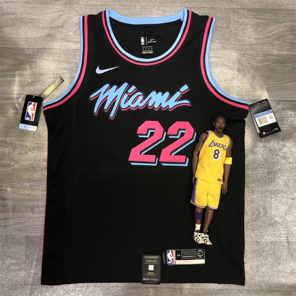 NBA Miami Hearts round neck Black Jersey Butler #22 S-XXL