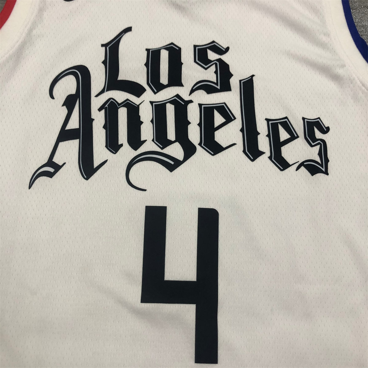 NBA Los Angeles Clippers V-Neck White Jersey RONDO#4 S-XXL