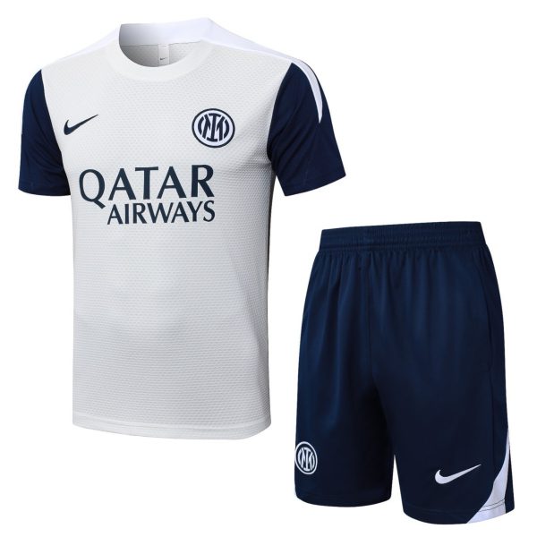 2026 Inter Milan Off-white Training Set Shirt and Shorts