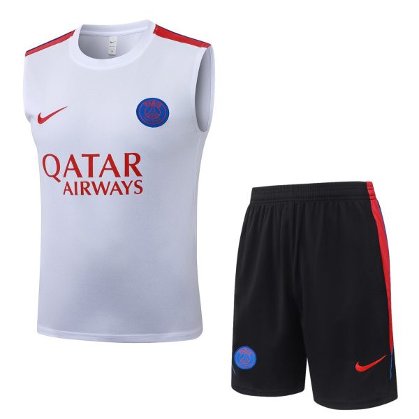 2026 PSG White Training Set Shirt and Shorts