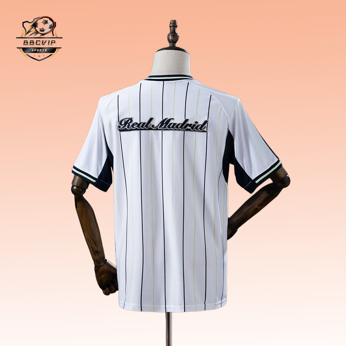 2025/26 Real Madrid US Pack Full-Button Baseball White jersey Fan version