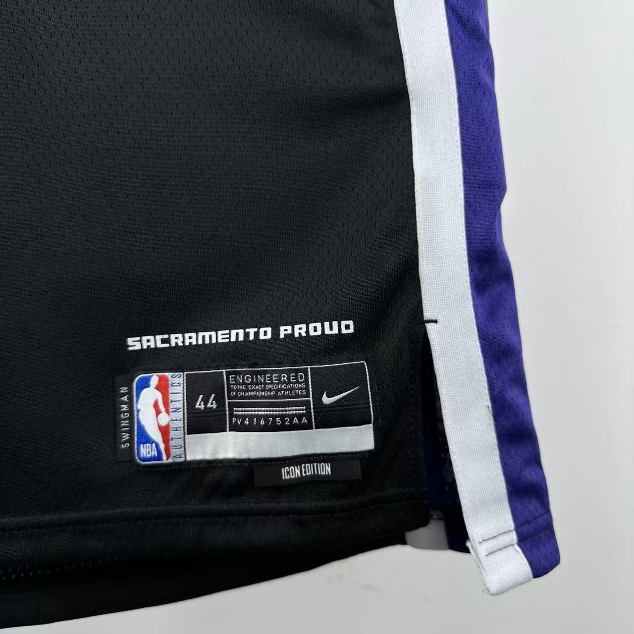 NBA Scaramento Kings 2024 V-Neck Black jersey WESTBROOK#18 S-XXL