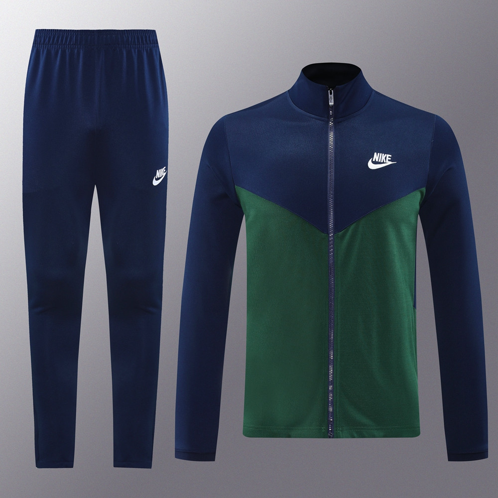2024 Nike Blue Green Jacket Training Suit Set Football Team Shirt Sports Fashion