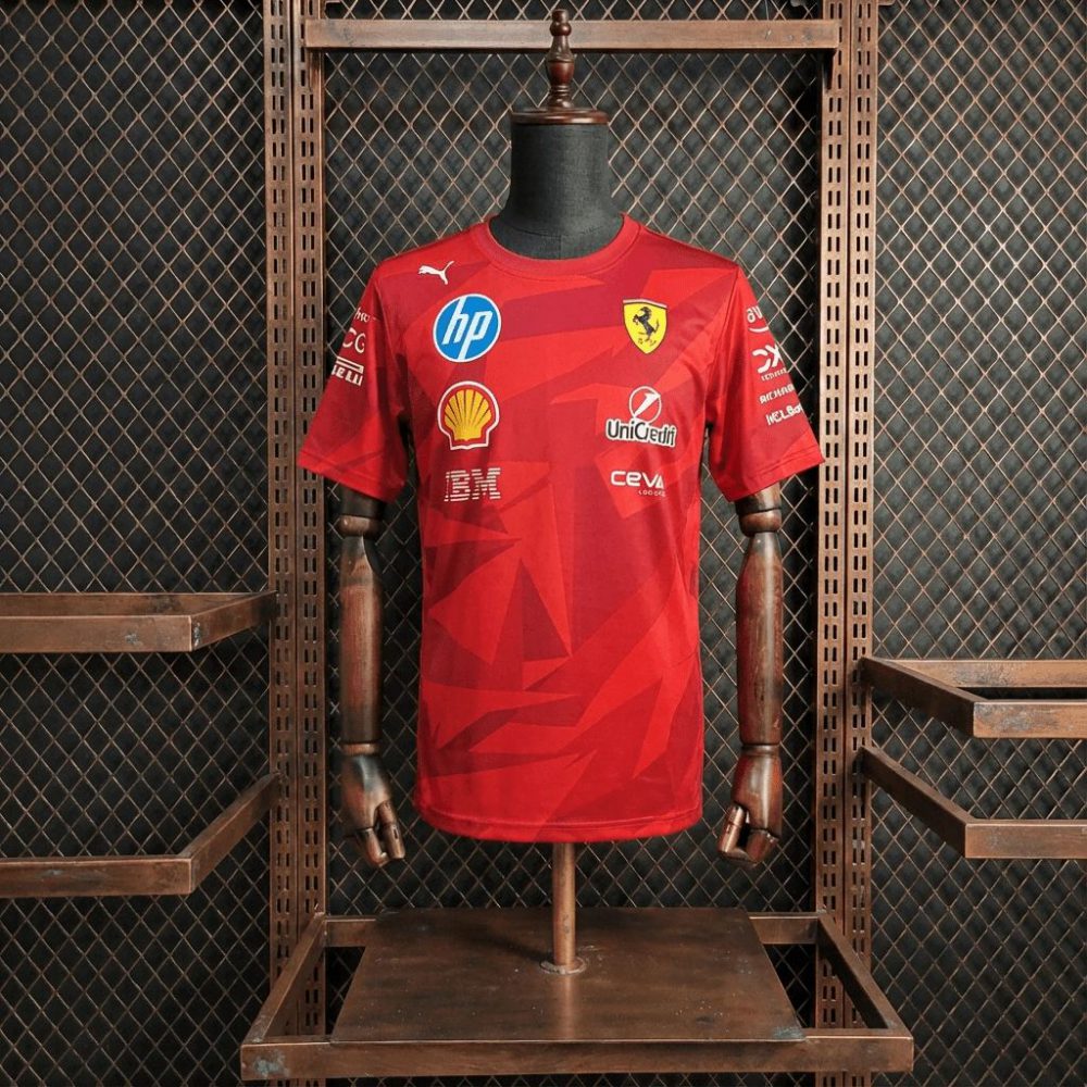 F1 Racing Scuderia Ferrari 2025 Red Shirt