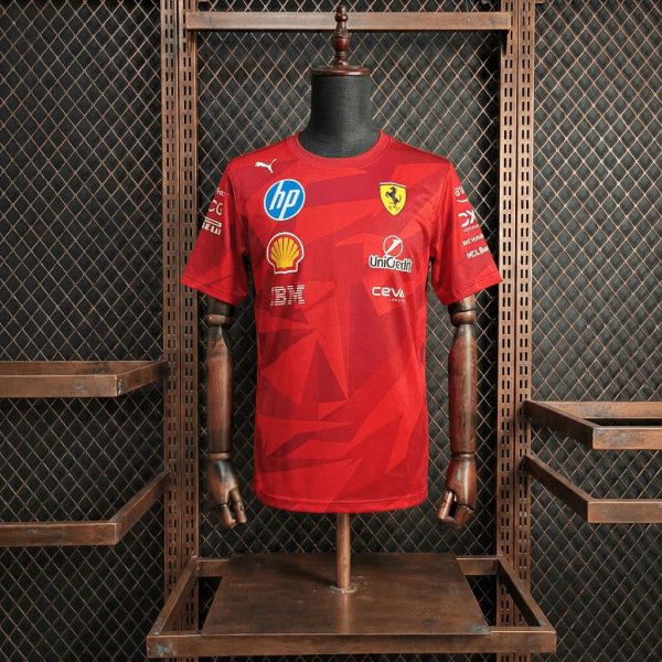 F1 Racing Scuderia Ferrari 2025 Red Shirt