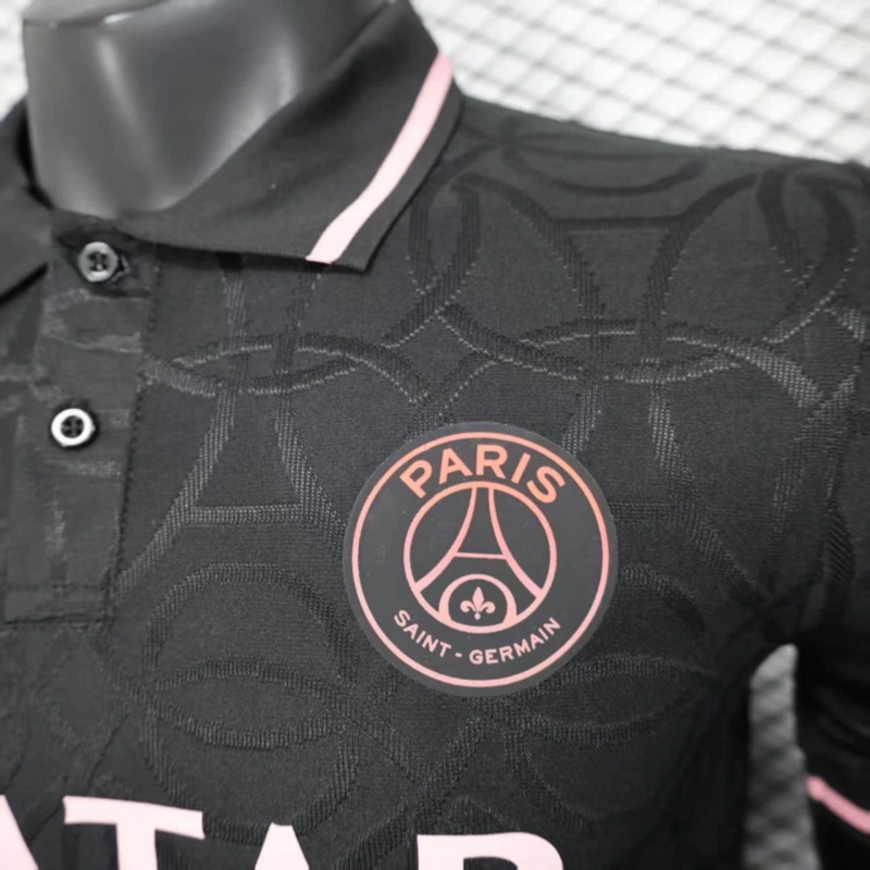 2025/26 PSG POLO Special Edition Black jersey Player Version