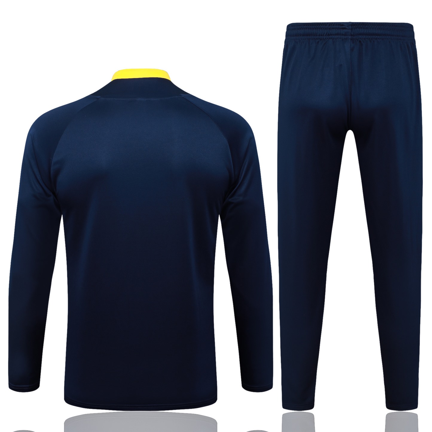 202526 Santos cyan Long-sleeved half-pull training kit Football team kit