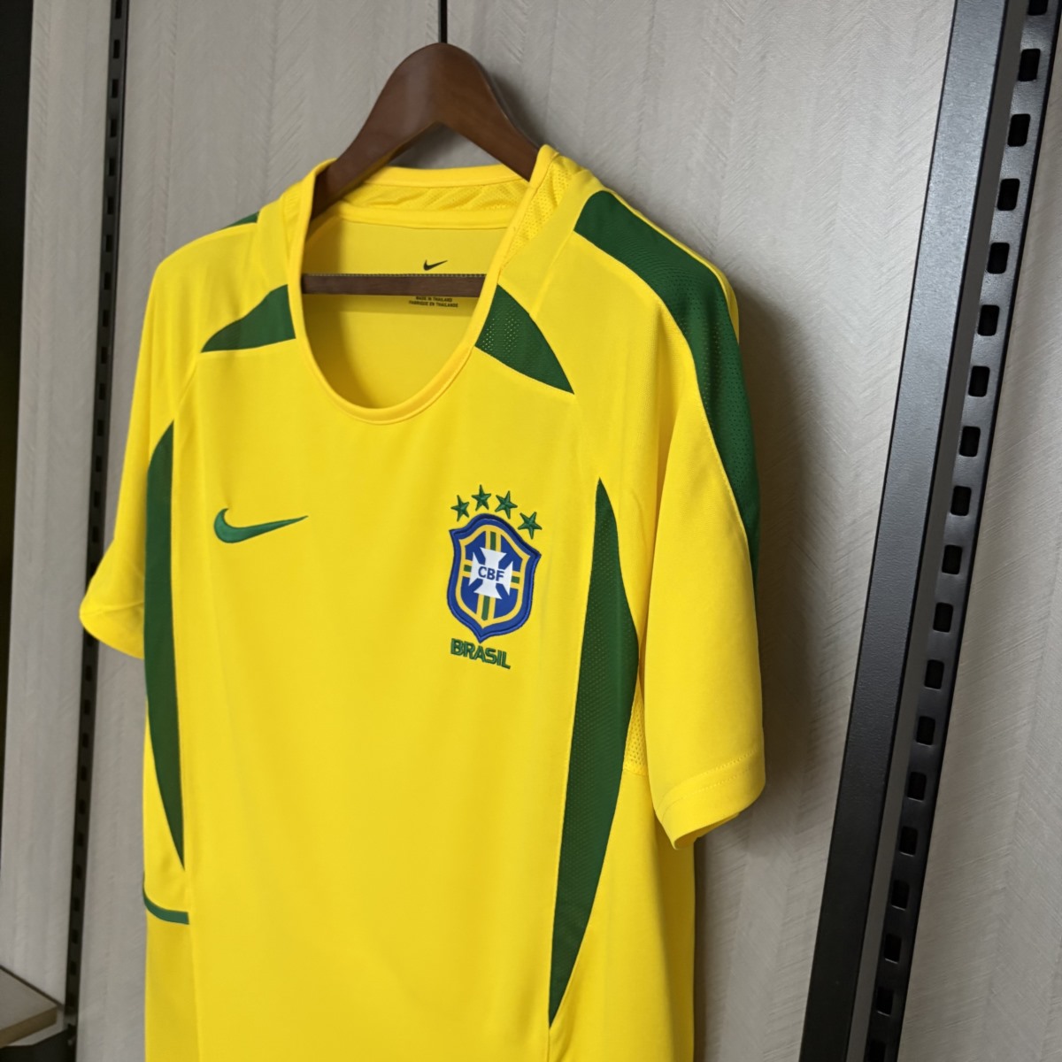 Retro 2002 Brazil Home Jersey Fan Version (2002 World Cup Remake)