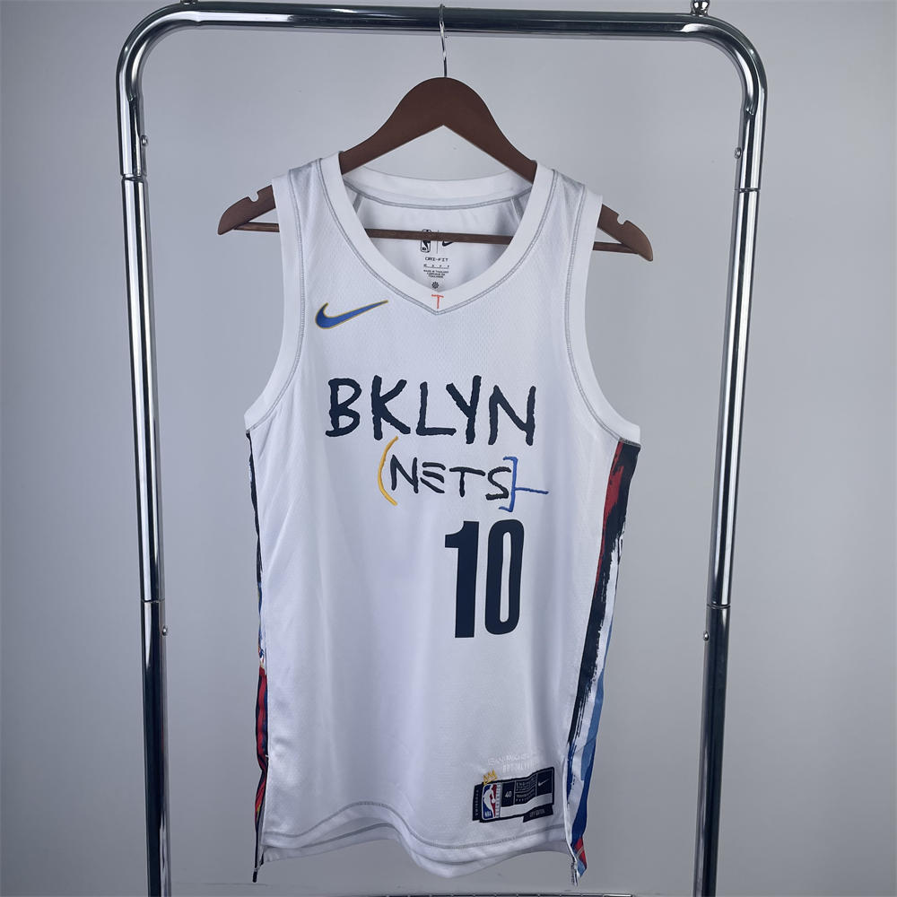 NBA Brooklyn Nets V-Neck White Jersey SIMMONS#10 S-XXL