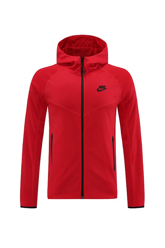 2024 Nike Red Hoodie Jacket Kit Set Football Team Shirt Sports Fashion