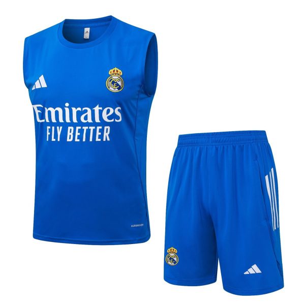2026 Real Madrid Sky blue Training Set Shirt and Shorts
