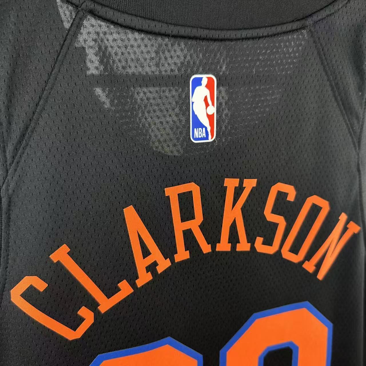 NBA 2026 New York Knicks Black  jersey CLARKSON#00