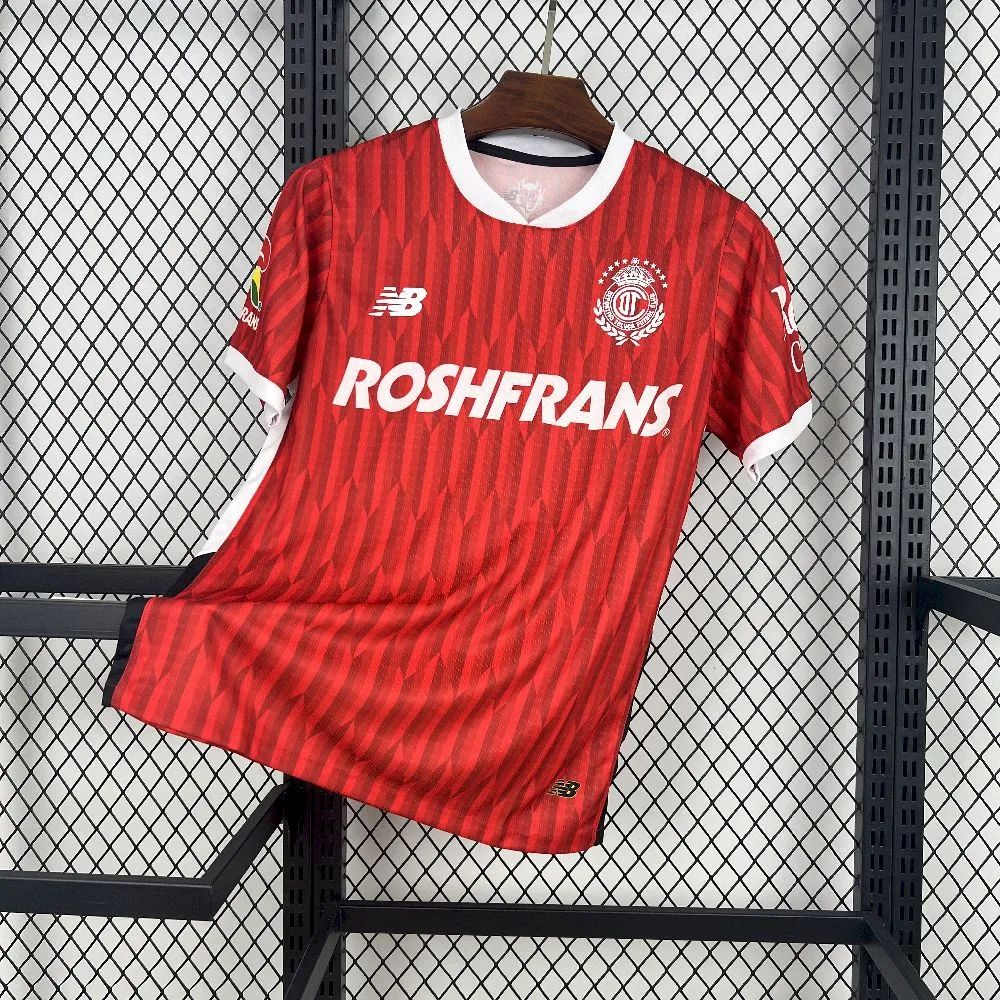 2025/26 Toluca Home Red jersey Fan version