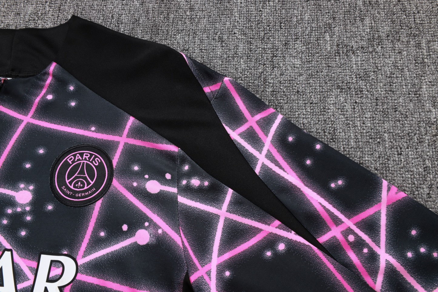 202526 Paris blackish purple Long-sleeved half-pull training kit Football team kit