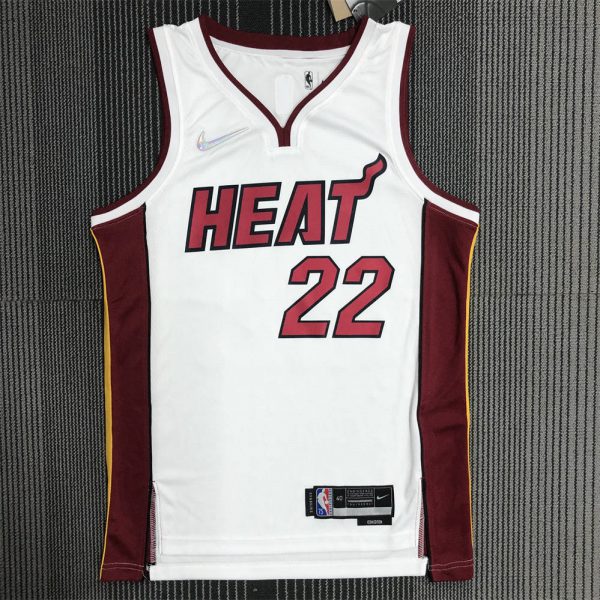 NBA Miami Hearts V-Neck White 75th Anniversary Jersey BUTLER#22 S-XXL