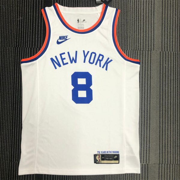 NBA New York Knicks Round Neck White jersey WALKER#8 S-XXL